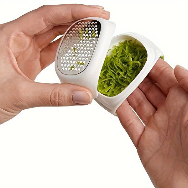 ZestPro EasyGrate Edelstahlreibe für Knoblauch, Ingwer & Käse | Rutschfest & Scharf | Langlebig & Leicht zu Reinigen