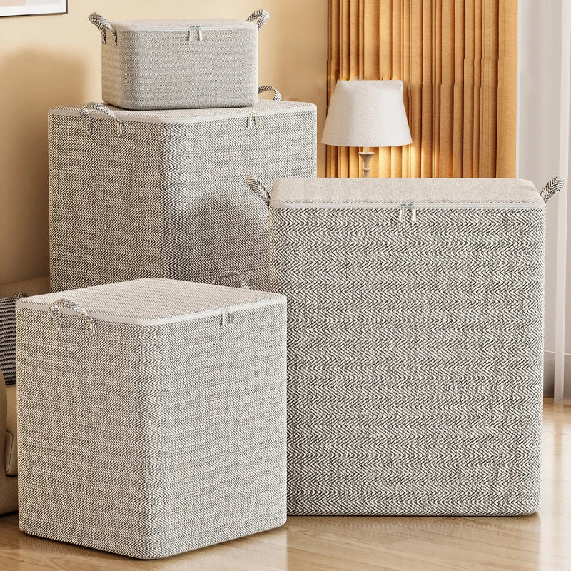 Faltbox VarioFold | Staubdicht & mit Sichtfenster | Große Kapazität | Textil-Aufbewahrungsbox