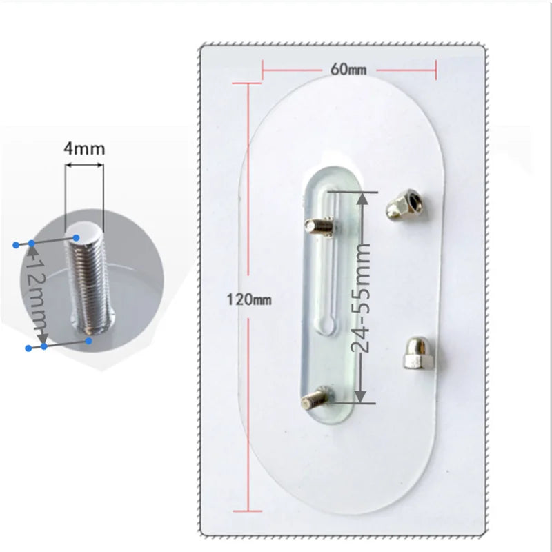 Selbstklebende Wandhaken FixPro DuoHook 2er-Set | Starker Kleber | Nahtlos & verstellbar | Für Bilder, Regale & Wanddekoration