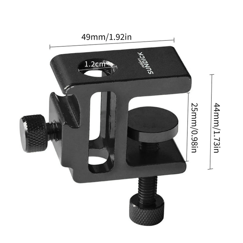 ClampLite Tischklemme für Lampenständer | Höhenverstellbare Aluminium-Halterung | Für Campinglampen & Outdoor-Beleuchtung | Für Tische bis 3 cm Stärke