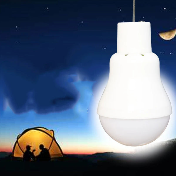 Solarlampe Heliora SolarBulb | Wiederaufladbar | Mit Solarpanel & USB | Tragbar & Autark | 130 Lumen