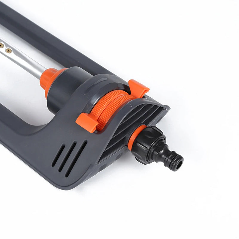 AquaTakt EcoSwing Rasensprenger mit 4 Sprühmodi | Schwenkregner für große Flächen | 3/4-Zoll Anschluss | Aluminiumrohr & Kupferdüsen