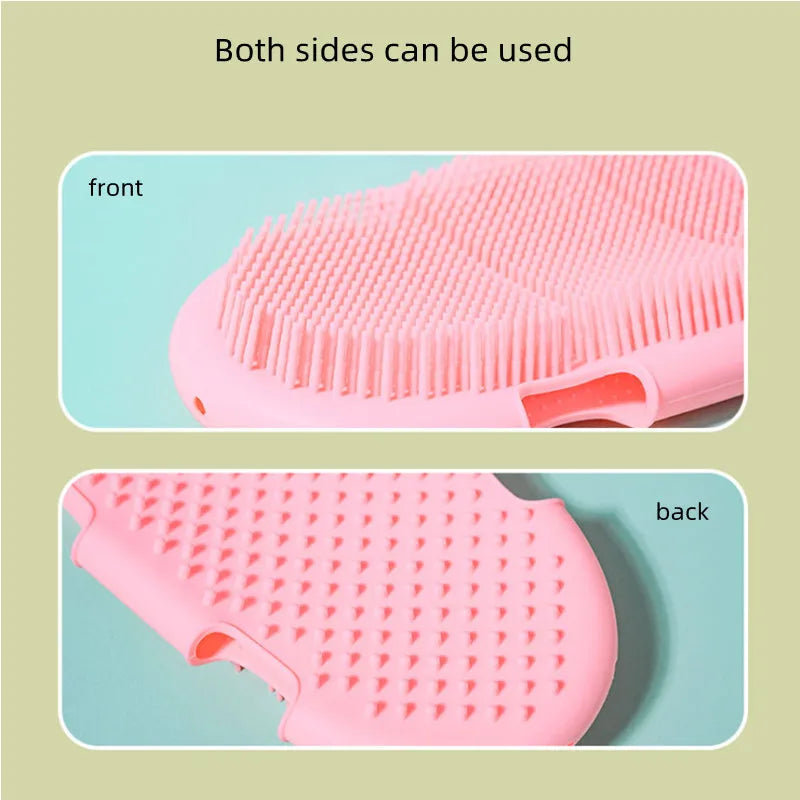 Sanikura Silikon-Duschhandschuh | Massage- & Badebürste | Sanfte Hautreinigung & Peeling | 17,5 × 11 cm