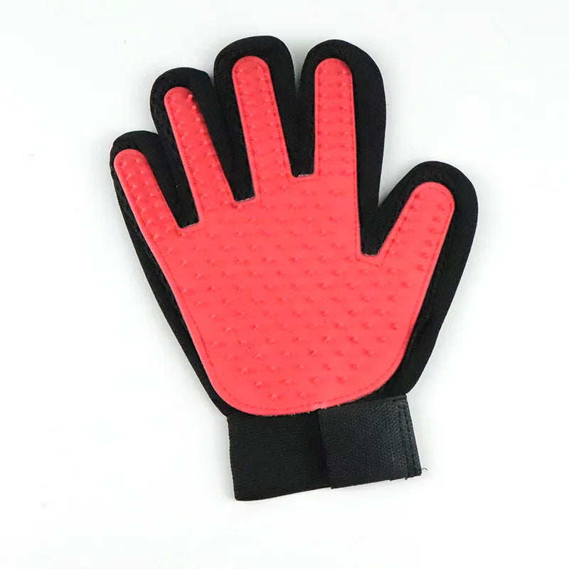 FellGlanz | Katzen- & Hunde-Pflegehandschuh | Selbstreinigende Bürste | 180 Silikon-Noppen | Sanfte Fellpflege & Haarentfernung