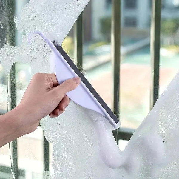 Silionyx Mini Duschabzieher | Handlicher Glaswischer | Silikon-Klinge für Spiegel, Fliesen & Fenster