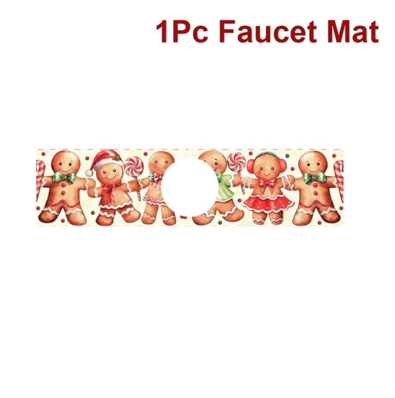 Weihnachts-Spülmatte Nordivelle | Saugfähig & Rutschfest | Waschbar | Festliche Weihnachtsdeko für Küche & Zuhause