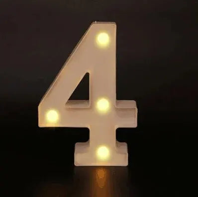 LED Buchstaben Lampe | Luminous Alphabet Light | Warmweiß & Batteriebetrieben | Hochzeit, Geburtstag & Partydeko