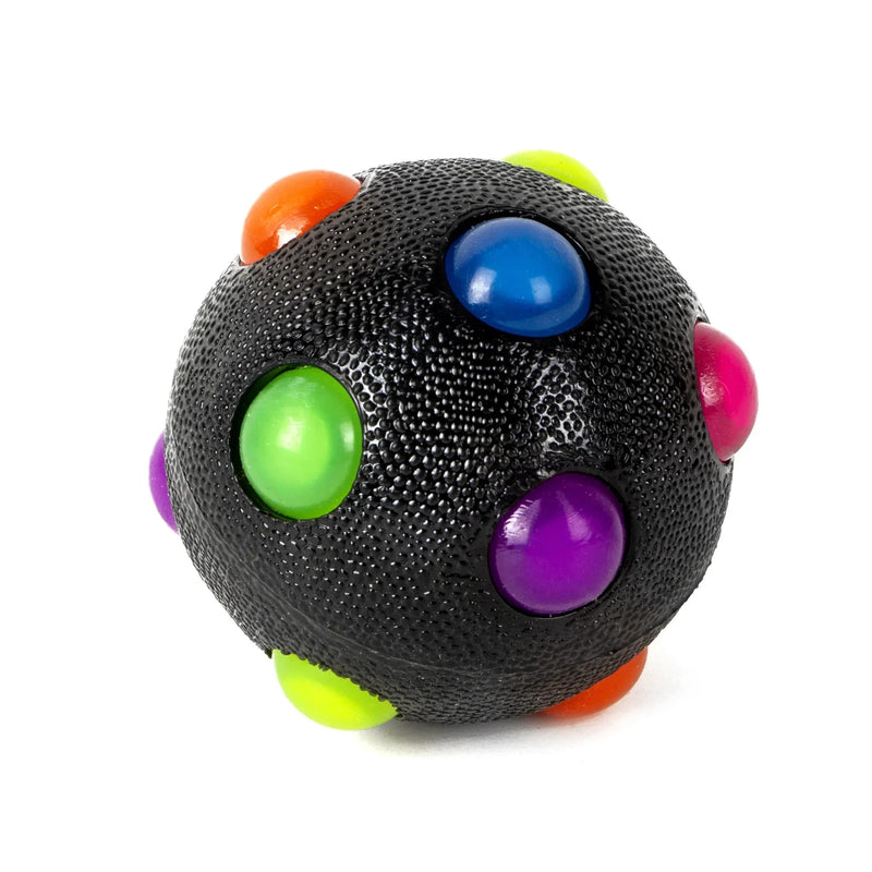 Hundespielzeug GlowPaw Ball | LED Leuchtball | Elastisch & Beißfest | Für Hunde, Katzen & Kinder