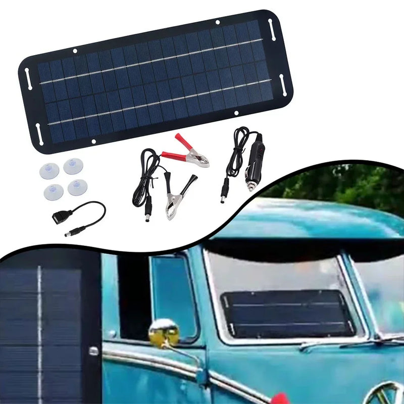 SonnTek ProCharge Solar-Batterieladegerät 60W | Für Auto, Boot & Wohnmobil | Wartungsfrei & Wetterfest | Schwarzes Solarpanel