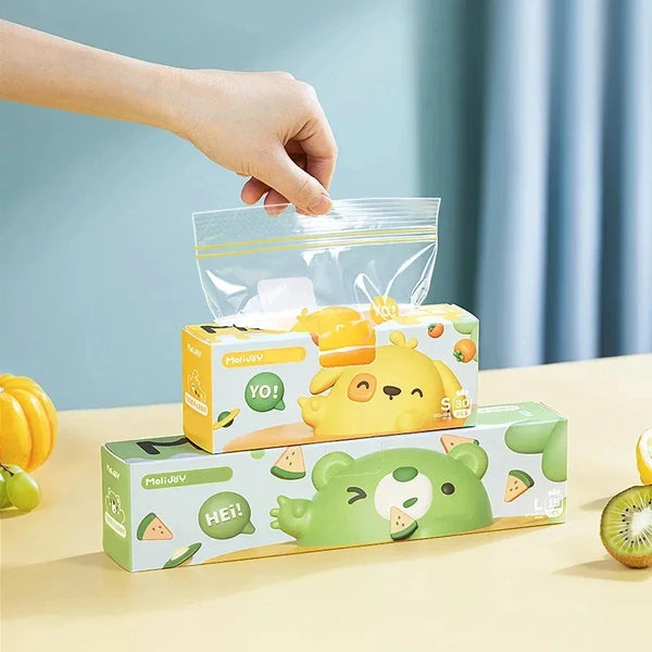 Frischhaltebeutel ZipFresh Set | Wiederverwendbar & Luftdicht | 3 Größen | Für Küche, Gefrierschrank & Meal Prep