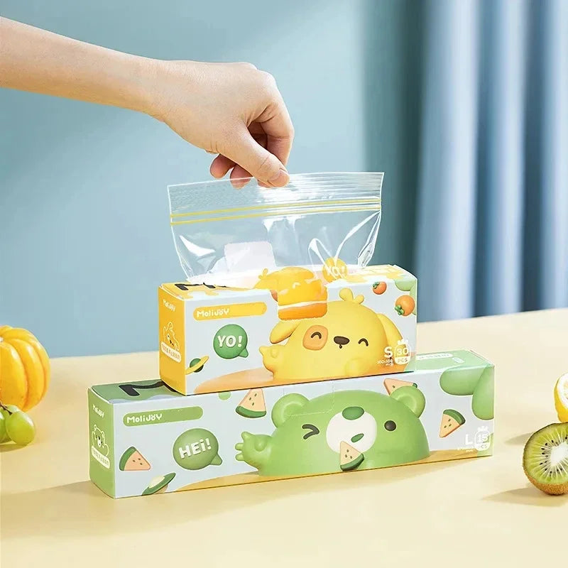 Frischhaltebeutel ZipFresh Set | Wiederverwendbar & Luftdicht | 3 Größen | Für Küche, Gefrierschrank & Meal Prep