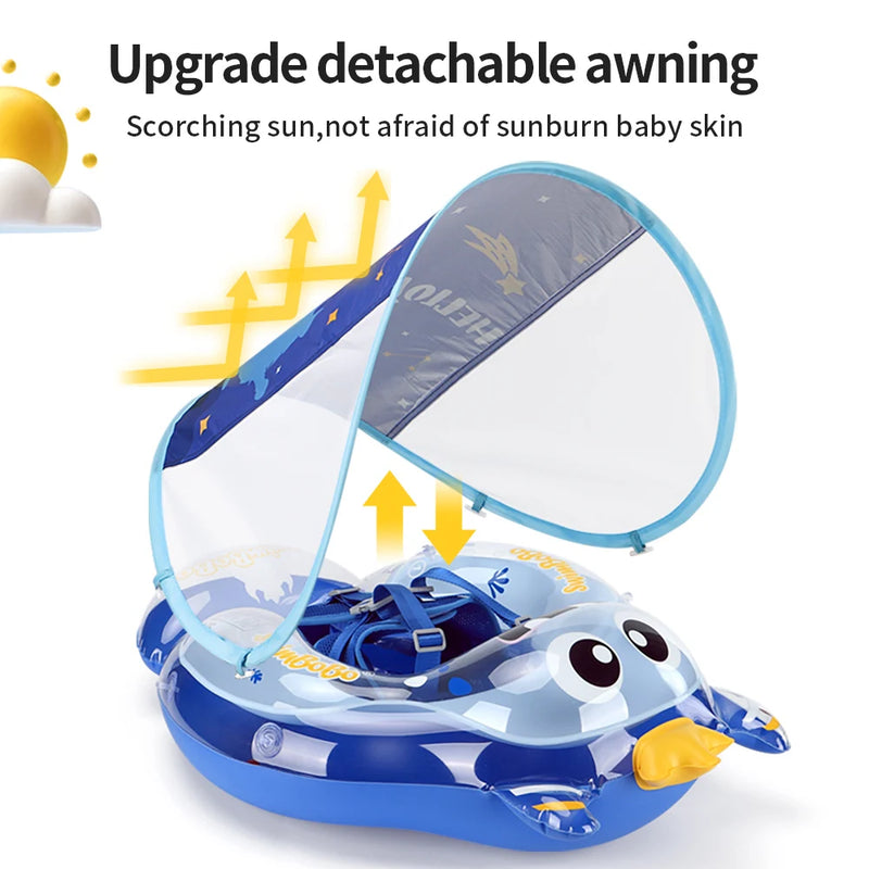 Babyschwimmring AquaBär | Sicherer Schwimmspaß für Babys | Für 6–36 Monate | Umweltfreundliches PVC