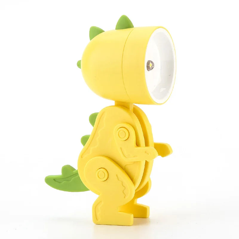 Lumipo Mini-Tischlampe | Cartoon-Design & Faltbar | Warmes LED-Licht | Batteriebetrieben | 9,5×5,7 cm