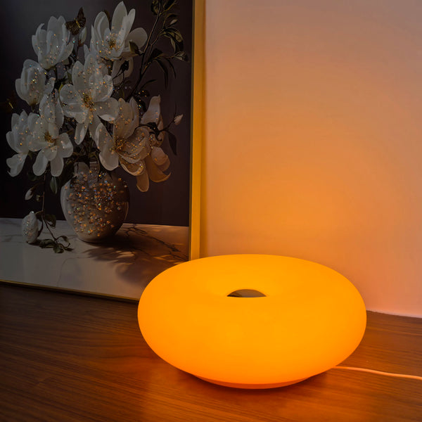 Tischlampe Luminoro Bauhaus | USB & Touch | RGB 16 Farben mit Fernbedienung | Ambientelicht für Wohn- & Schlafzimmer