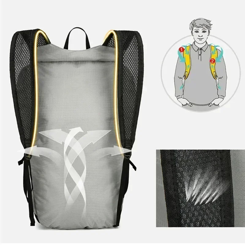 Outdoor‑Rucksack PackLite 20 L | Ultraleicht & Wasserdicht | Faltbar für Reisen & Wandern