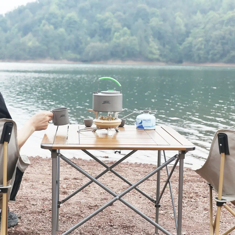 Flamurion Camping-Gaskocher 16000W mit Piezozündung | Faltbarer Hochdruck-Gasbrenner für Outdoor & Notfälle | Für Butan/Propan