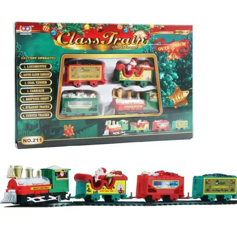 PolarExpressa Weihnachtszug Spielset | Mit Schienen & Lokomotive | Kinder Eisenbahn rund um den Weihnachtsbaum | Kreatives Geschenk ab 3 Jahren