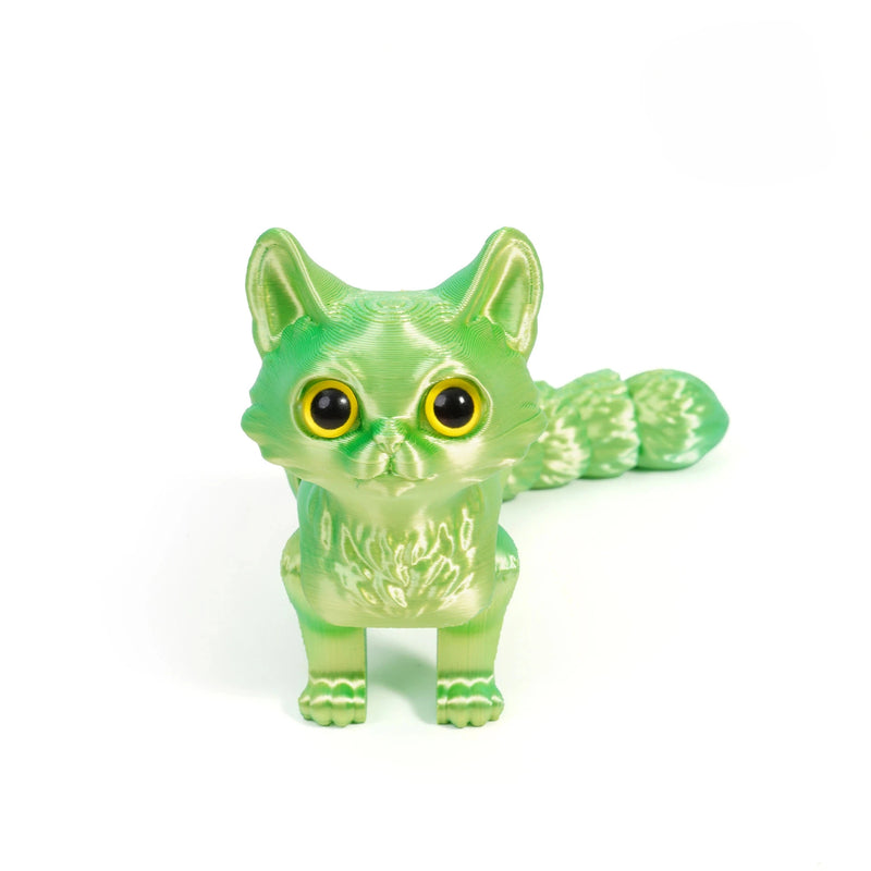 3D-Katzenfigur beweglich | 12/16 cm | Deko & Geschenkidee | Detailreich & flexibel