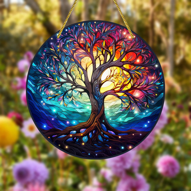 Schmetterling Sonnenfänger AureliaLight | Acryl Rundschild | 15×15 cm / 20×20 cm | Fenster- & Wanddeko