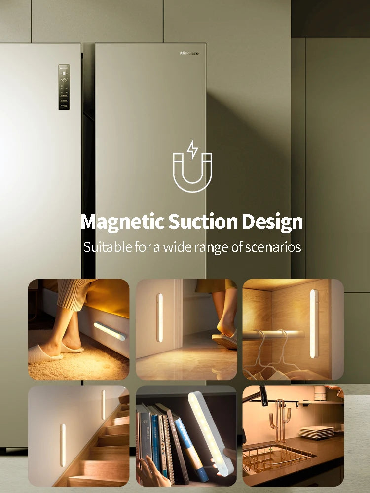 LED Nachtlicht Lunora | Dimmbar mit Fernbedienung | Magnetische Befestigung | Wiederaufladbar