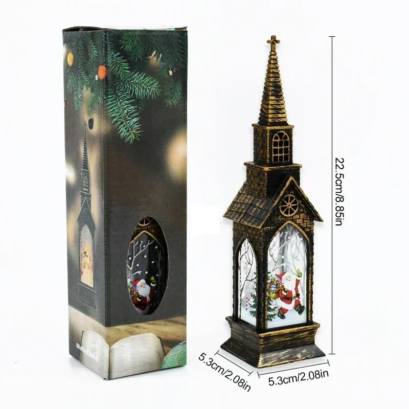 Lumora Festive | LED Weihnachtslaterne | Santa & Schneemann | Warmes Stimmungslicht | Tischdeko