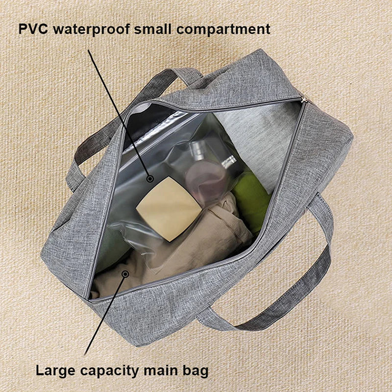 Lugviva Faltbare Reisetasche für Damen | Große Wochenendtasche aus Oxford-Gewebe | Handgepäck-Tasche für Reisen, Alltag & Sport