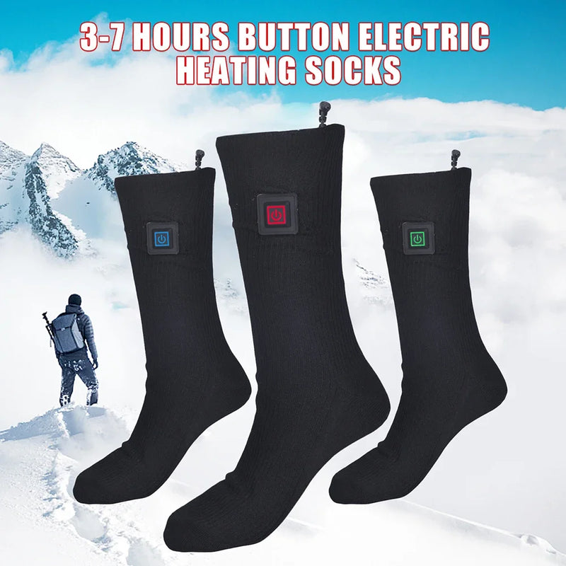 Elektrisch Beheizte Socken | USB Wärmesocken für Damen & Herren | 3 Heizstufen | Ideal für Skifahren, Radfahren & Outdoor | ThermaStep