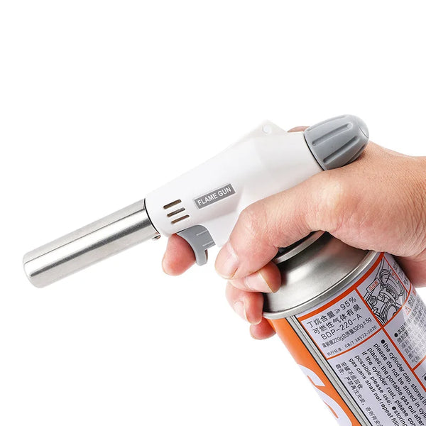 Flamix ProTorch | Gasbrenner mit 1350 °C Flamme | Für Butangas-Kartuschen | Elektronische Zündung & Temperaturregelung | Für Küche, Camping & Outdoor