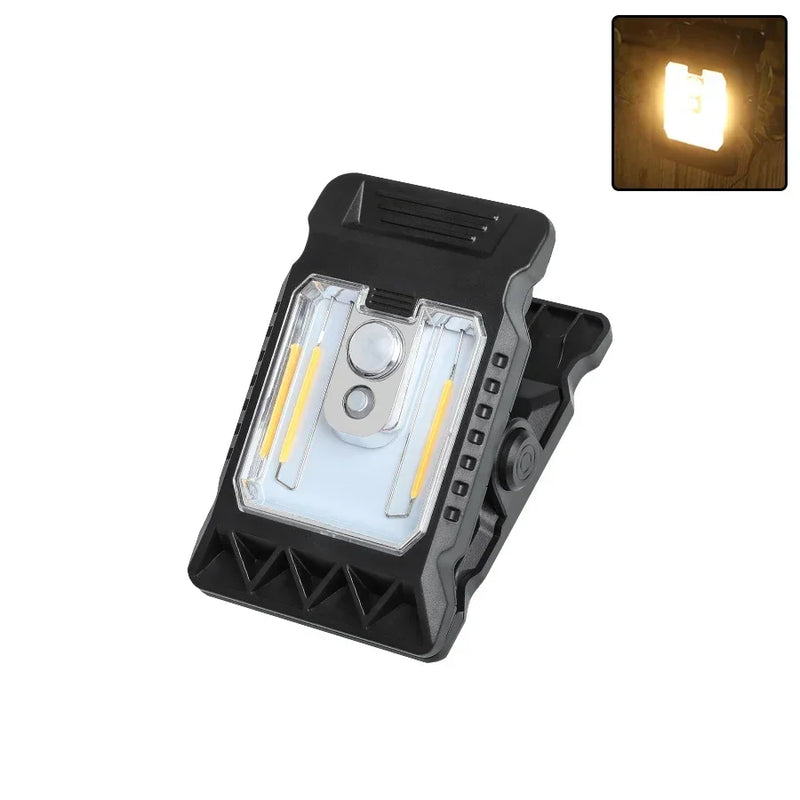 Solar Clip Lampe | Bewegungsmelder & 3 Lichtmodi | Warmweiß/Kaltweiß | IP65 Wasserdicht & USB-C