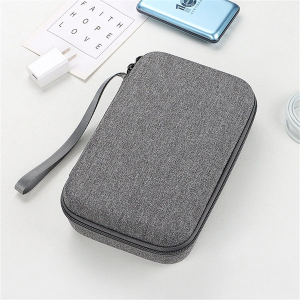 Techurex Elektronik Organizer Tasche mit großer Kapazität | Stoßfeste Aufbewahrung für Kabel, Tablet & Zubehör | Reiseetui mit Airbag-Polsterung