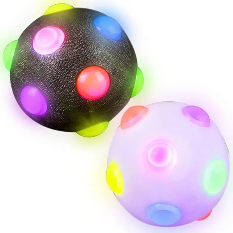 Hundespielzeug GlowPaw Ball | LED Leuchtball | Elastisch & Beißfest | Für Hunde, Katzen & Kinder
