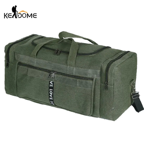 Reisetasche Bravion GearBag | XL Sport- & Trainingstasche aus wasserfestem Canvas | Schultertasche für Männer | 80×26×36 cm oder 60×23×32 cm