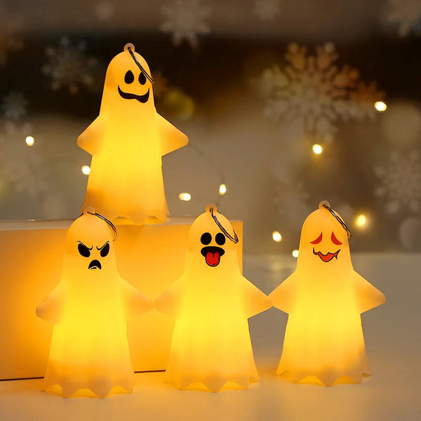 FrightLight Halloween Hängelampe | LED Geist & Kürbis Laterne | Schaurig-Schöne Deko