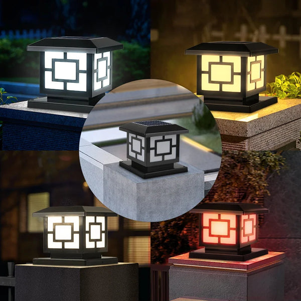 Solara PillarGlow Solar-Lichtsäule LED mit Fernbedienung & Timer – IP65 Wasserdicht