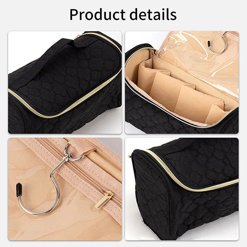 StyleVana Aufbewahrungstasche für Haarstyler | Samt-Organizer mit Haken & Fächern | Für Föhn, Lockenstab & Zubehör