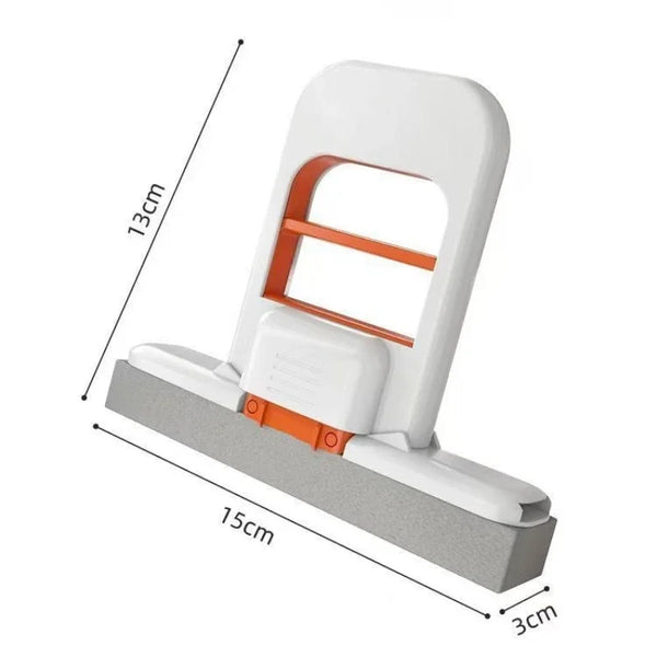 Mini Klapp-Mopp | Selbst-Auswringend | Hochdichter Schwamm | Für Boden, Fenster & Auto