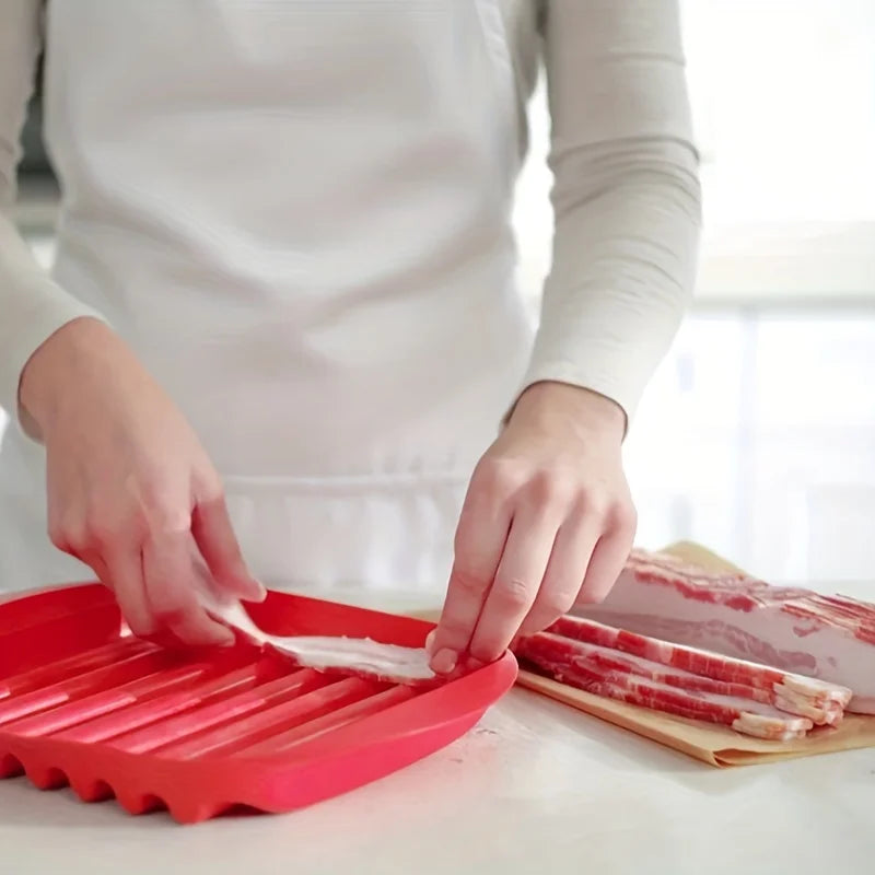 CRISPYWAVE Mikrowellen-Bacon-Grill | Fettarm & Schnell | Auch für Pizza & Snacks