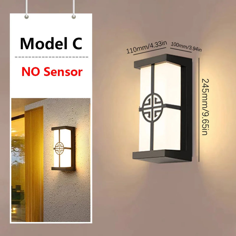 Außenwandleuchte LumoGuard | LED mit Bewegungsmelder | IP65 Wasserdicht | 16W/30W