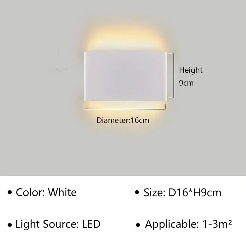 LumiEra Moderne LED-Wandleuchte | Stilvolles Design | Warmweißes Licht für Schlafzimmer, Flur & Bad