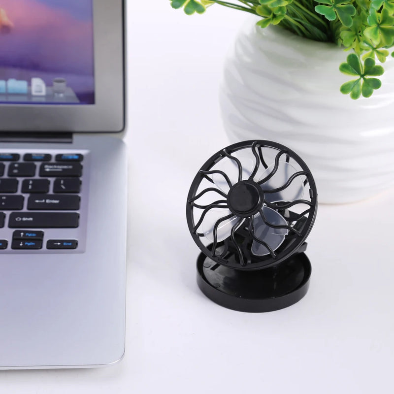 SolarCool ClipFan | Solarbetriebener Mini-Ventilator für Schirm & Hand | Ohne Akku | Ideal für Outdoor-Aktivitäten