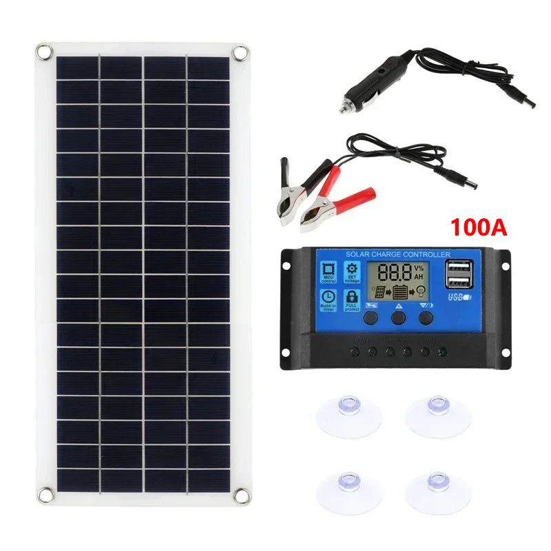 SolarPanel ProCharge | 15W Leistung | Dual USB & DC Ausgang | Für Auto & Outdoor