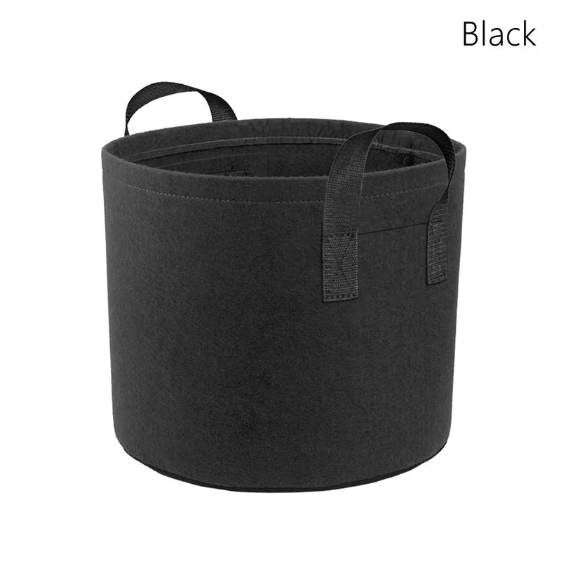 Growtura Pflanztasche 30×25 cm mit Griffen | 5 Gallonen | Atmungsaktiv & Wiederverwendbar | Für Gemüse, Kräuter & Balkonpflanzen