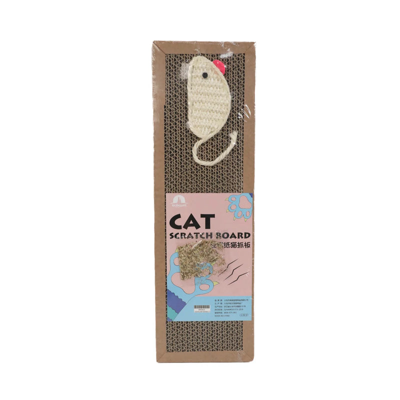 KratziCat | Kratzbett & Spielzeug in Einem | Robustes Wellpappe-Design | 40x28x8cm