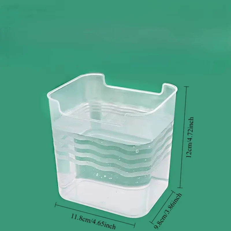 Frisquella Kühlschrank Aufbewahrungsbox 11,8×9,8×12 cm | Transparent & stapelbar | Für Obst, Gewürze & Frischeorganisation