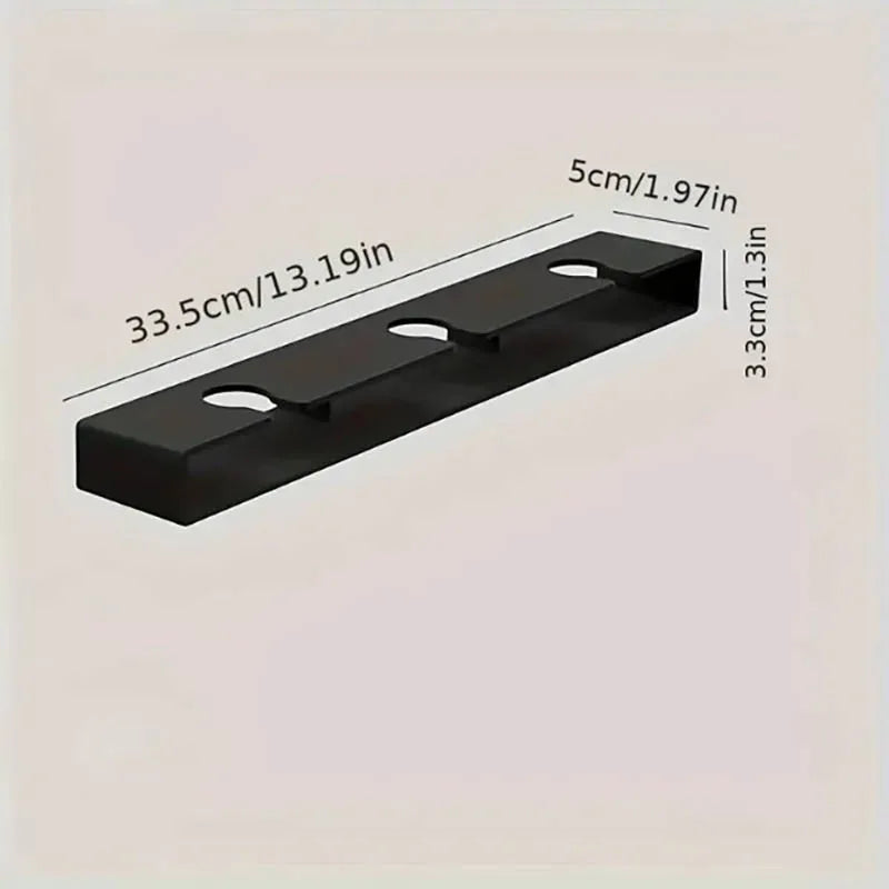 Weinglashalter Unterbau | Platzsparend & Selbstklebend | Küchen- & Barregal