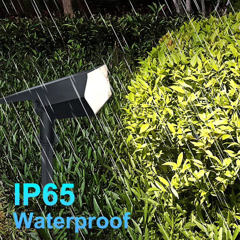 Solar-Spotlight LumiYard 92LED | 2-farbige Gartenbeleuchtung (Warm-/Kaltweiß) | IP65 Wasserdicht & Automatischer Dämmerungssensor