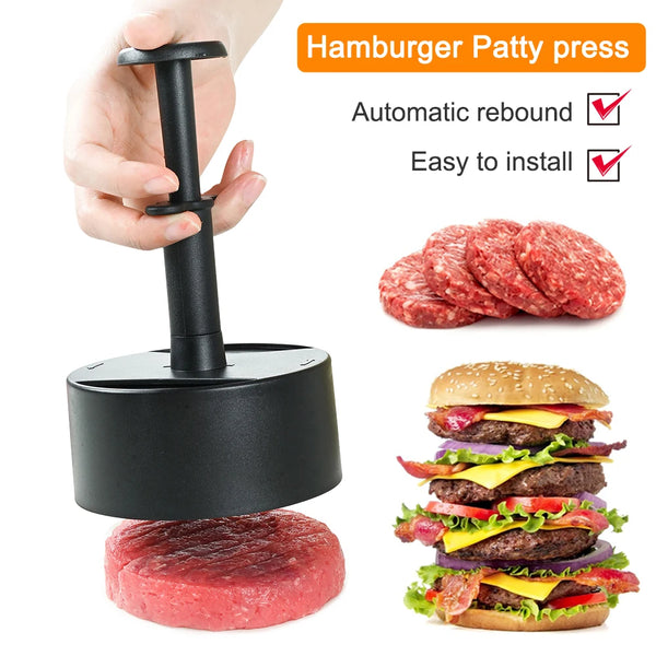 Grillform Burgerpresse Verstellbar | Ø 10,3 cm | Für Perfekte Patties | Spülmaschinengeeignet & BPA-frei