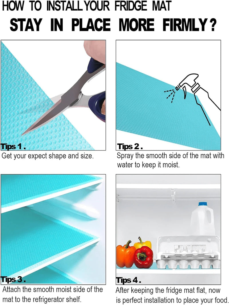 Kühlschrankmatten FreshLiner | 29×45 cm | EVA-Zuschnittmatten | BPA-frei | Für Kühlschrank, Schublade & Regal