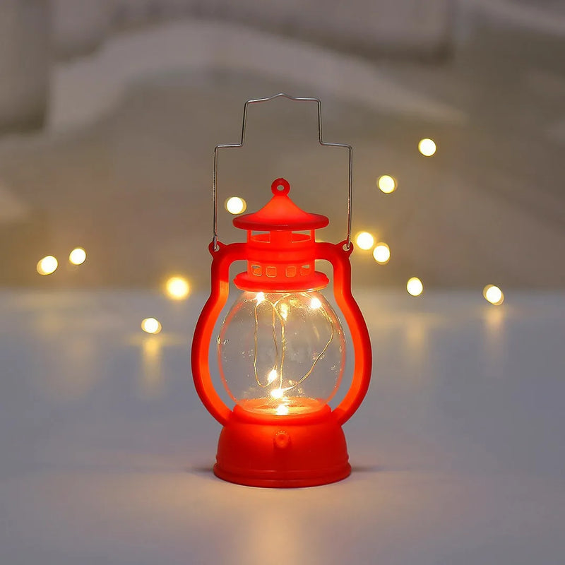 Luminara Retro-Laterne | LED Kerzenhalter | Batteriebetrieben & Sicher | Tisch- & Dekolicht 15×7×7 cm