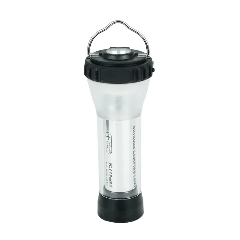 LUXTREK Campinglampe | Wiederaufladbare LED-Taschenlampe mit 300 Lumen | 3 Leuchtmodi | Kompatibel mit Tripod-Halterung